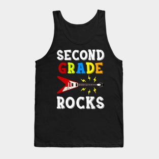 Second Grade Rocks Teacher Student Kid Back To School Tank Top